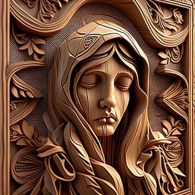 3D model RELIEFCARVED WOODEN (STL)